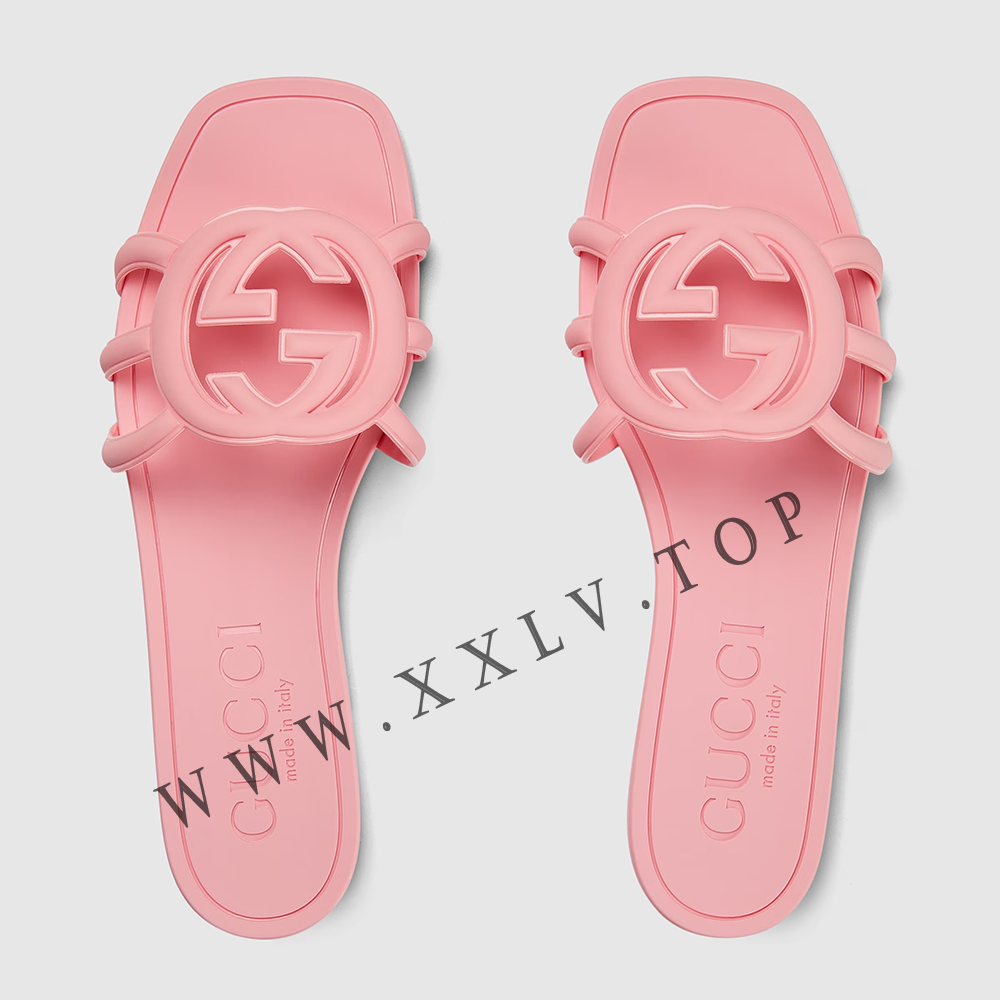 Women's Interlocking G slide sandal - Image 4
