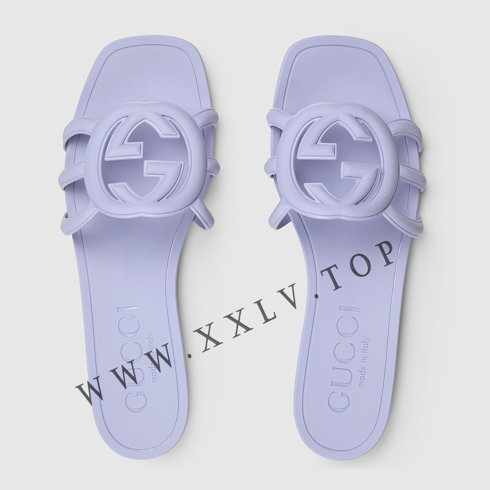 Women's Interlocking G slide sandal - Image 4