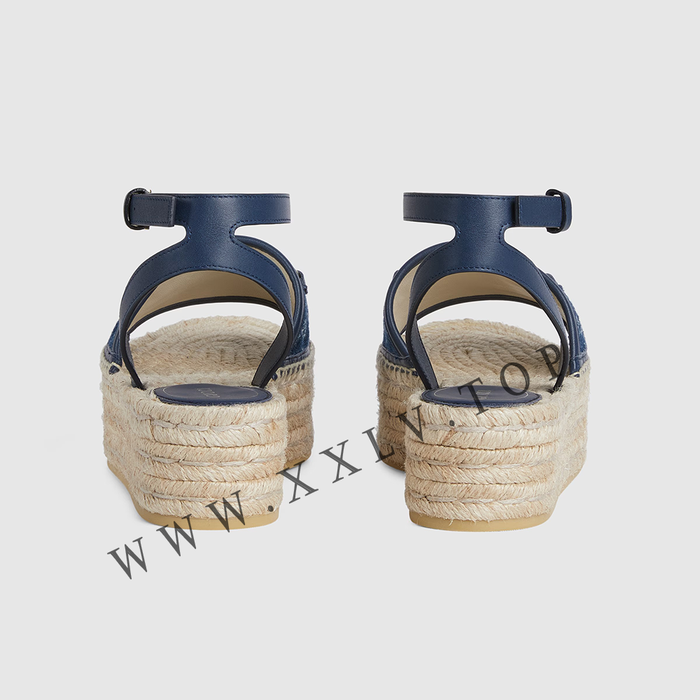 Women's flatform espadrille with Horsebit - Image 3