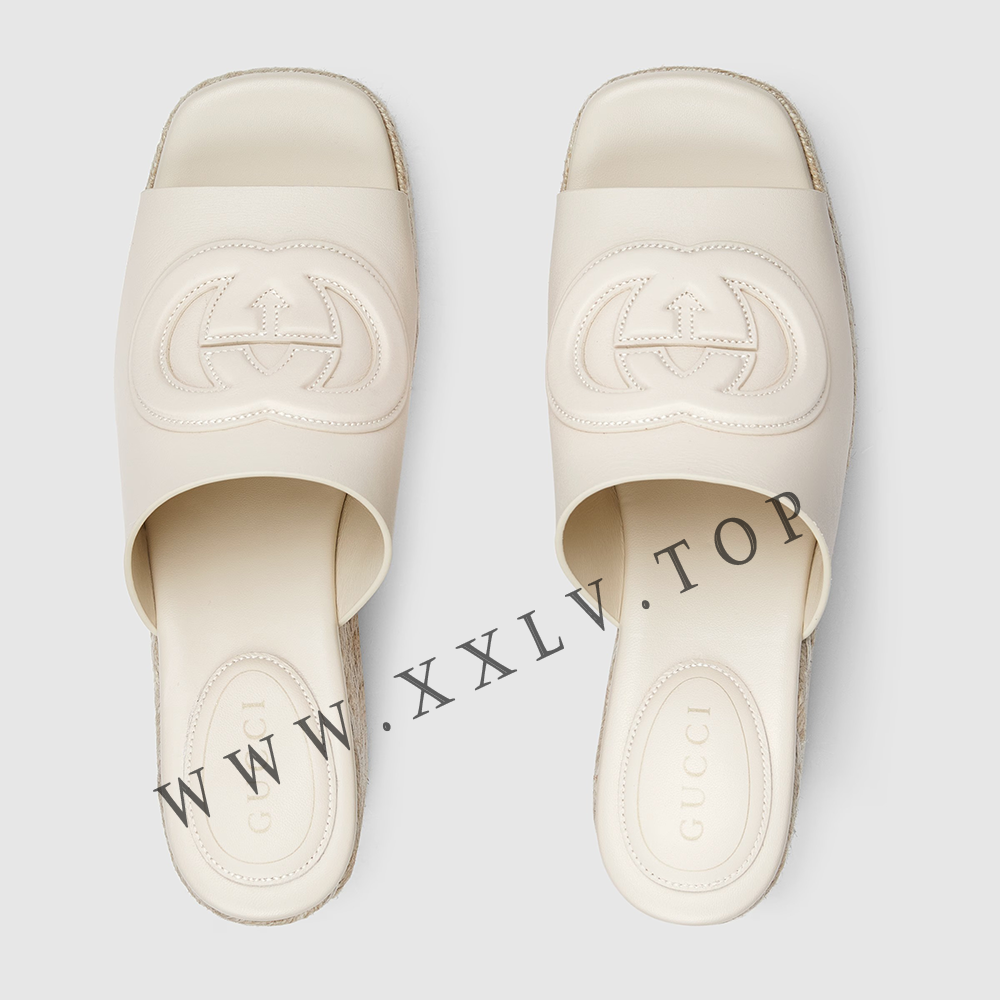 Women's Interlocking G sandal - Image 4