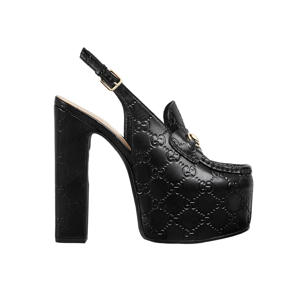 Women's Horsebit platform loafer slingback
