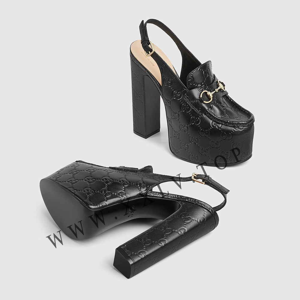 Women's Horsebit platform loafer slingback - Image 5