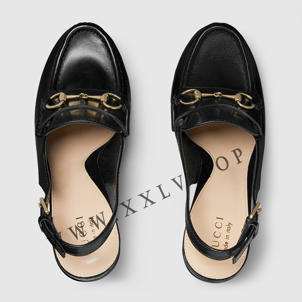 Women's Horsebit platform loafer slingback - Image 4
