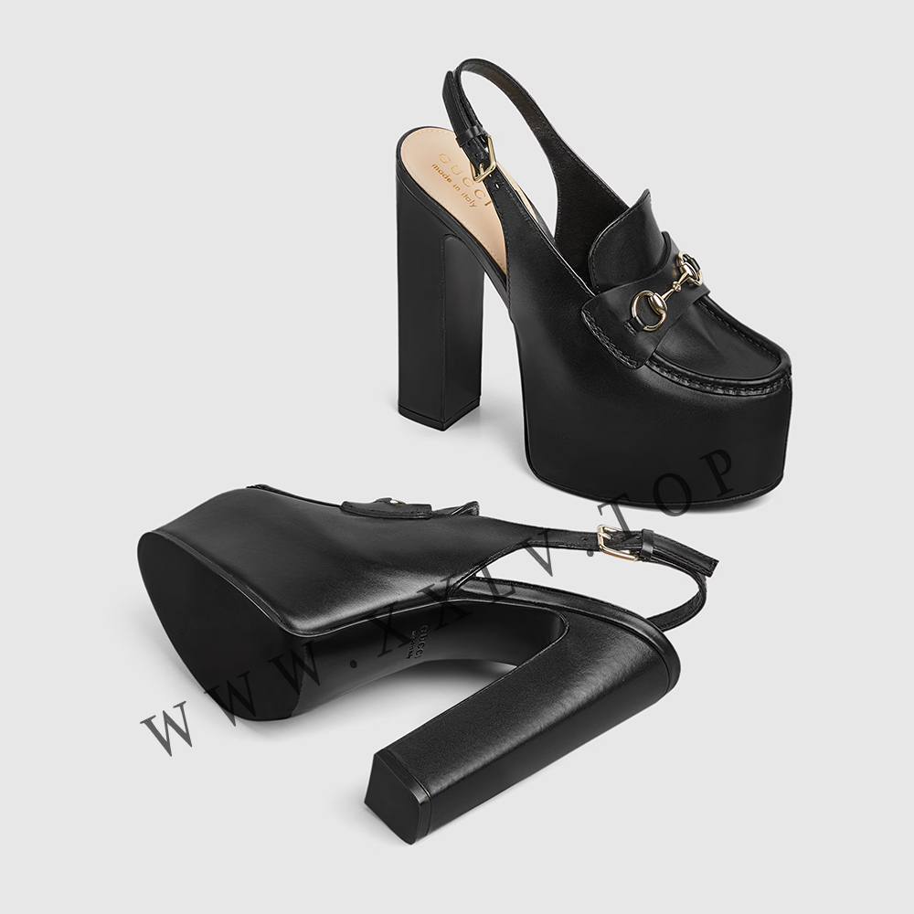 Women's Horsebit platform loafer slingback - Image 5