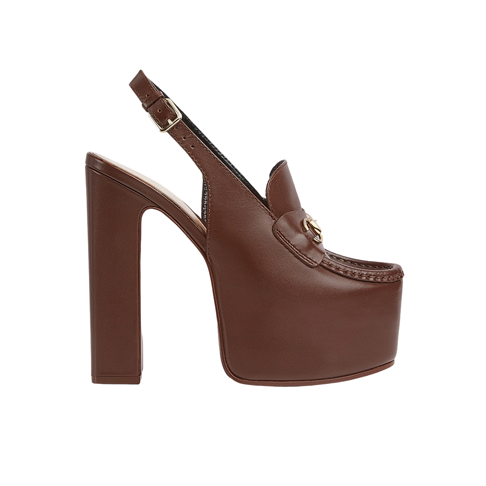 Women's Horsebit platform loafer slingback