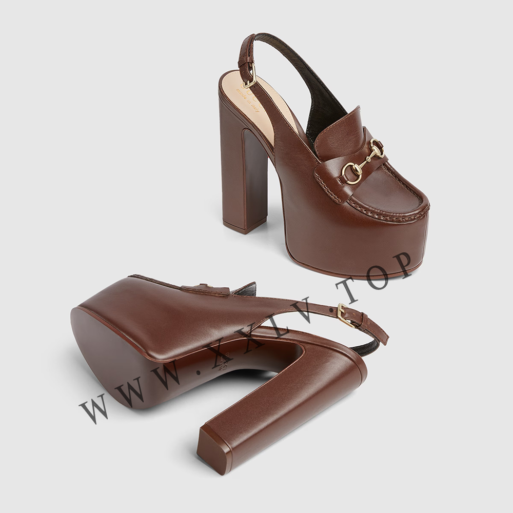 Women's Horsebit platform loafer slingback - Image 5