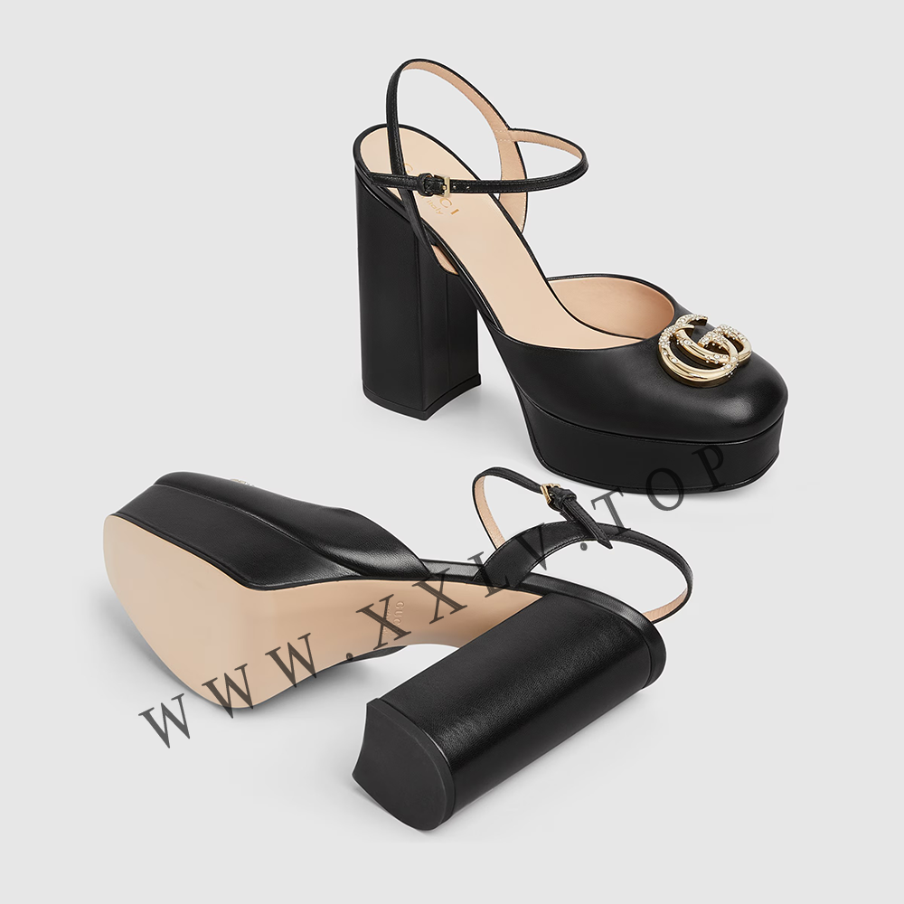 Women's platform pump with Double G - Image 5