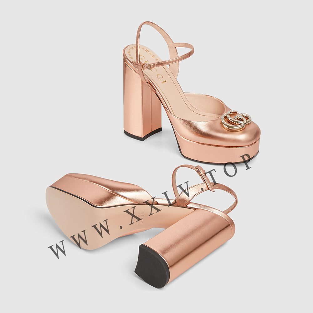 Women's platform pump with Double G - Image 5