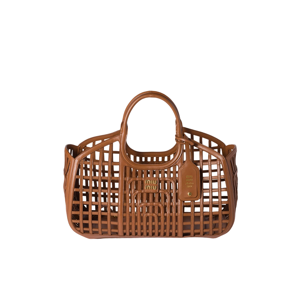 Leather basket