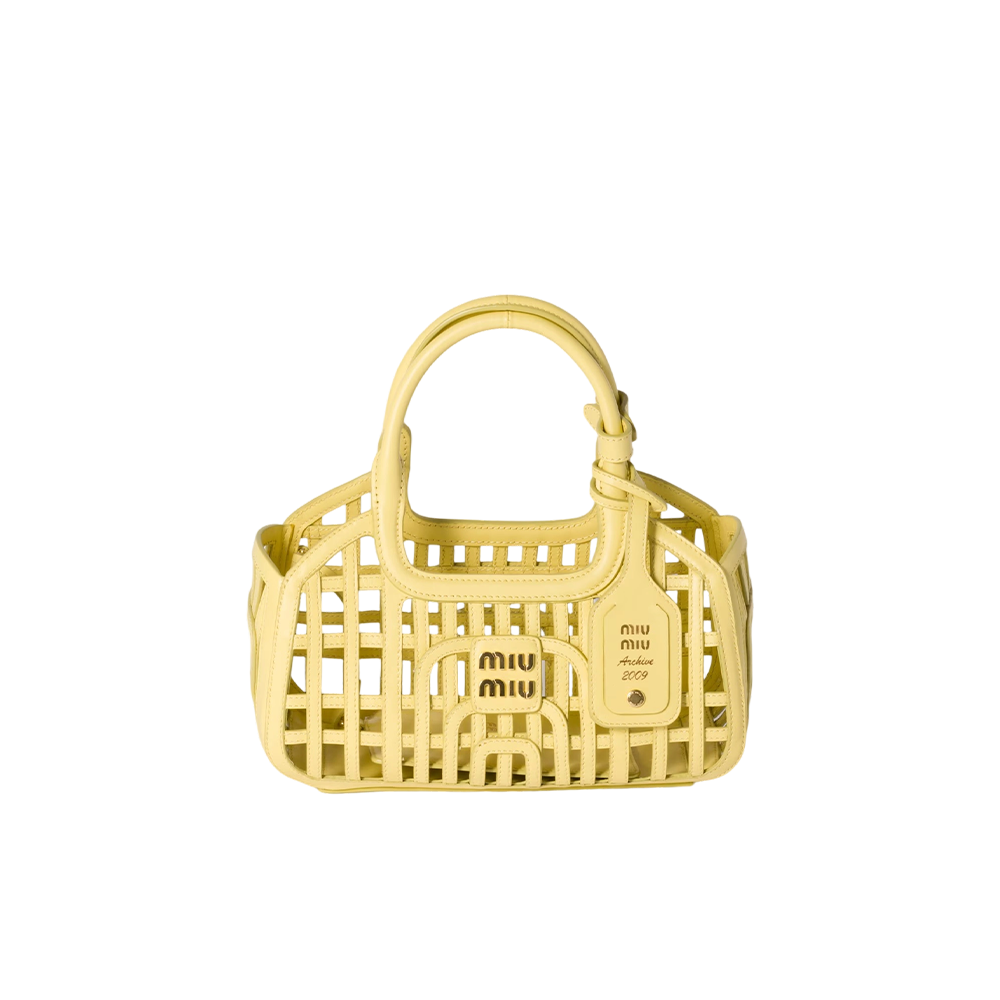 Leather basket