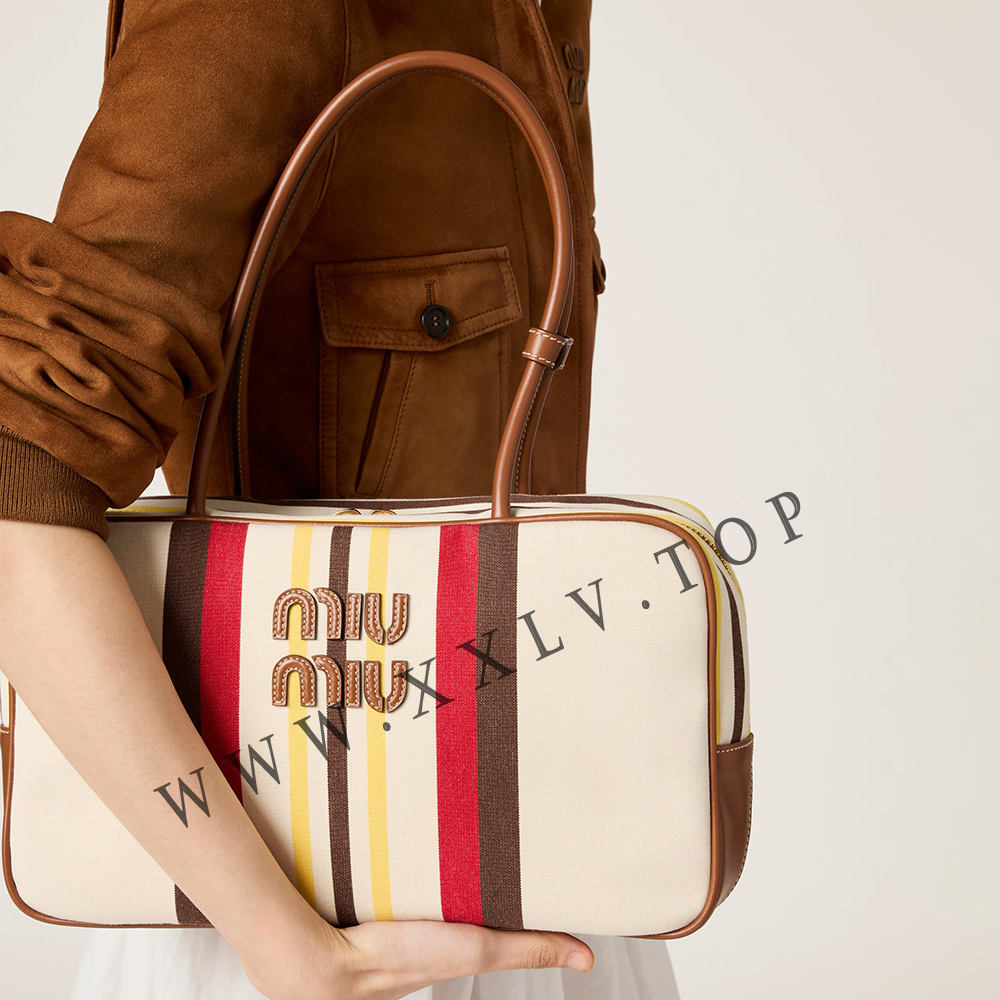 Beau canvas and leather bag - Image 2