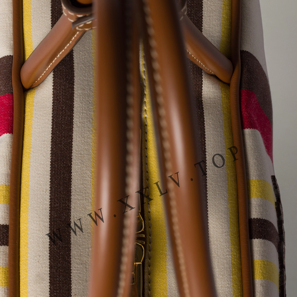 Beau canvas and leather bag - Image 5