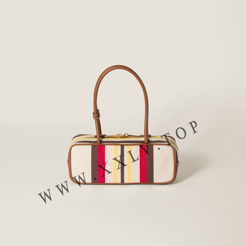 Beau canvas and leather bag - Image 3