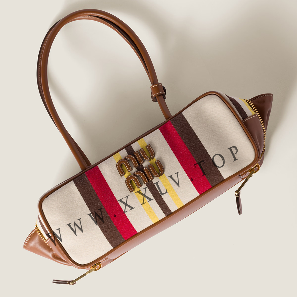 Beau canvas and leather bag - Image 2