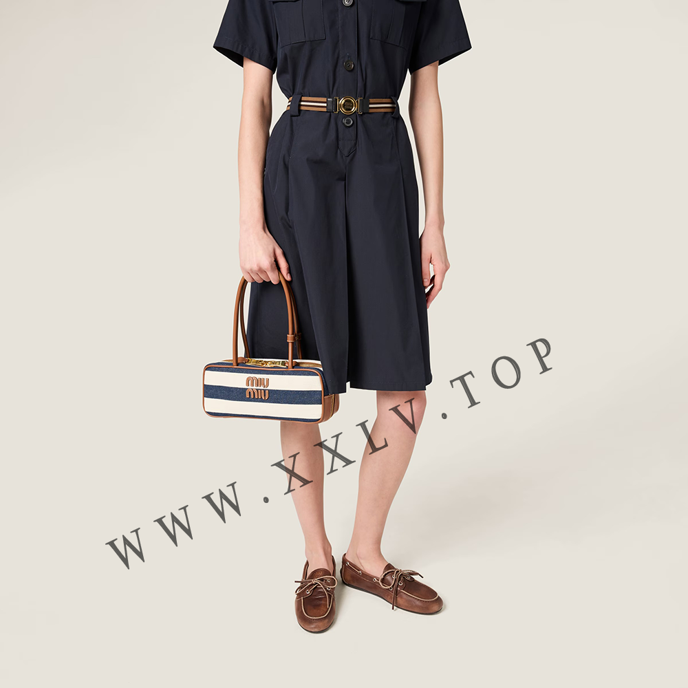 Beau canvas and leather bag - Image 3