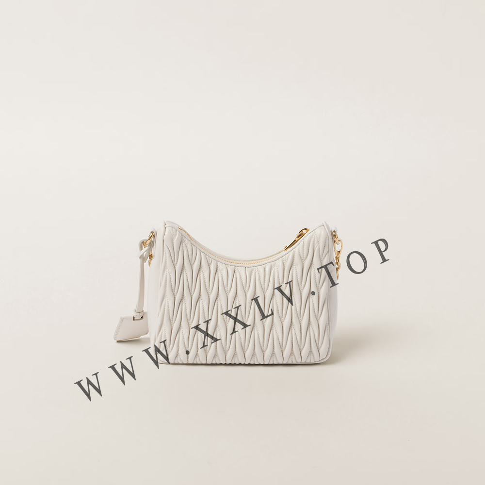 Matelassé nappa leather shoulder bag - Image 3