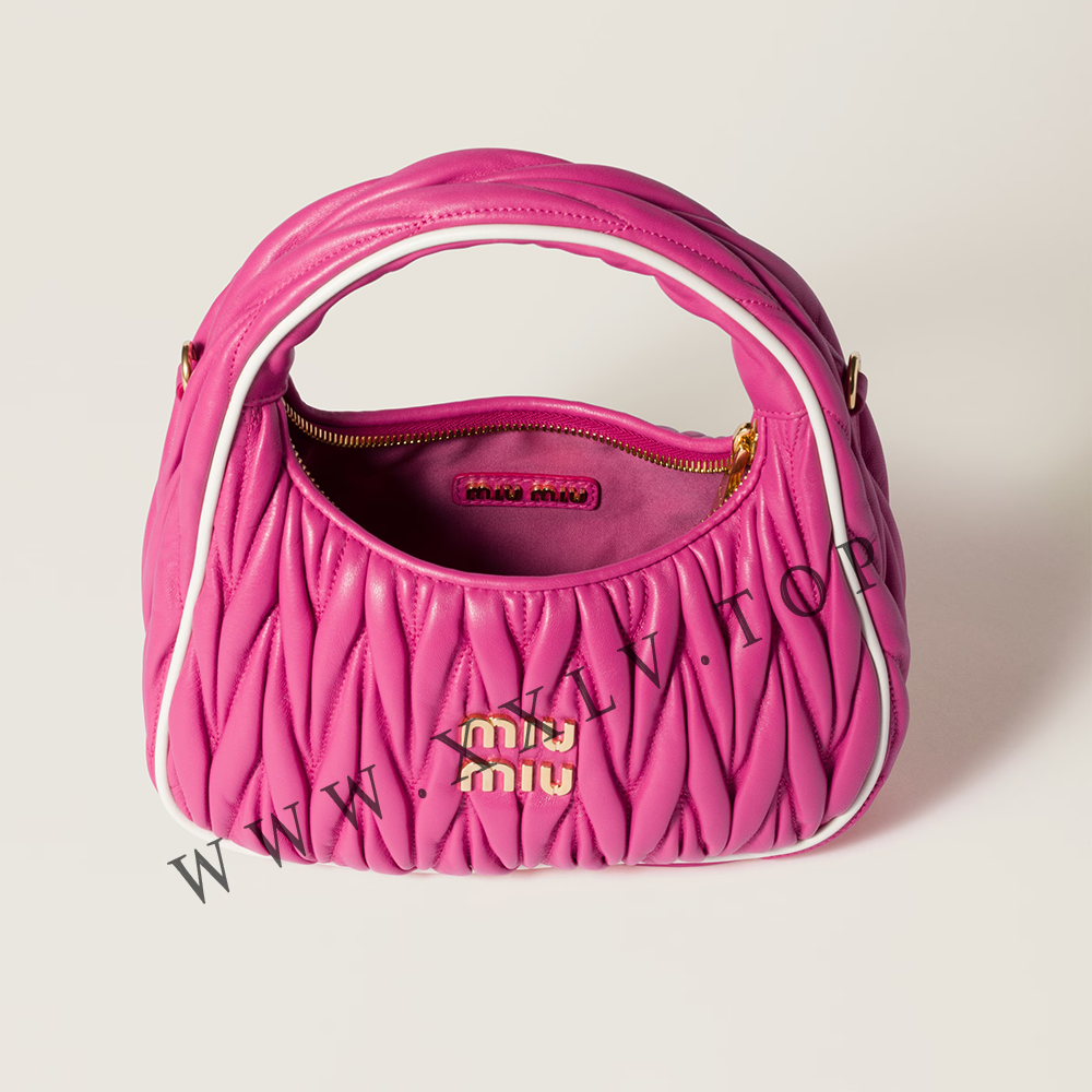 Wander matelassé nappa leather bag - Image 5