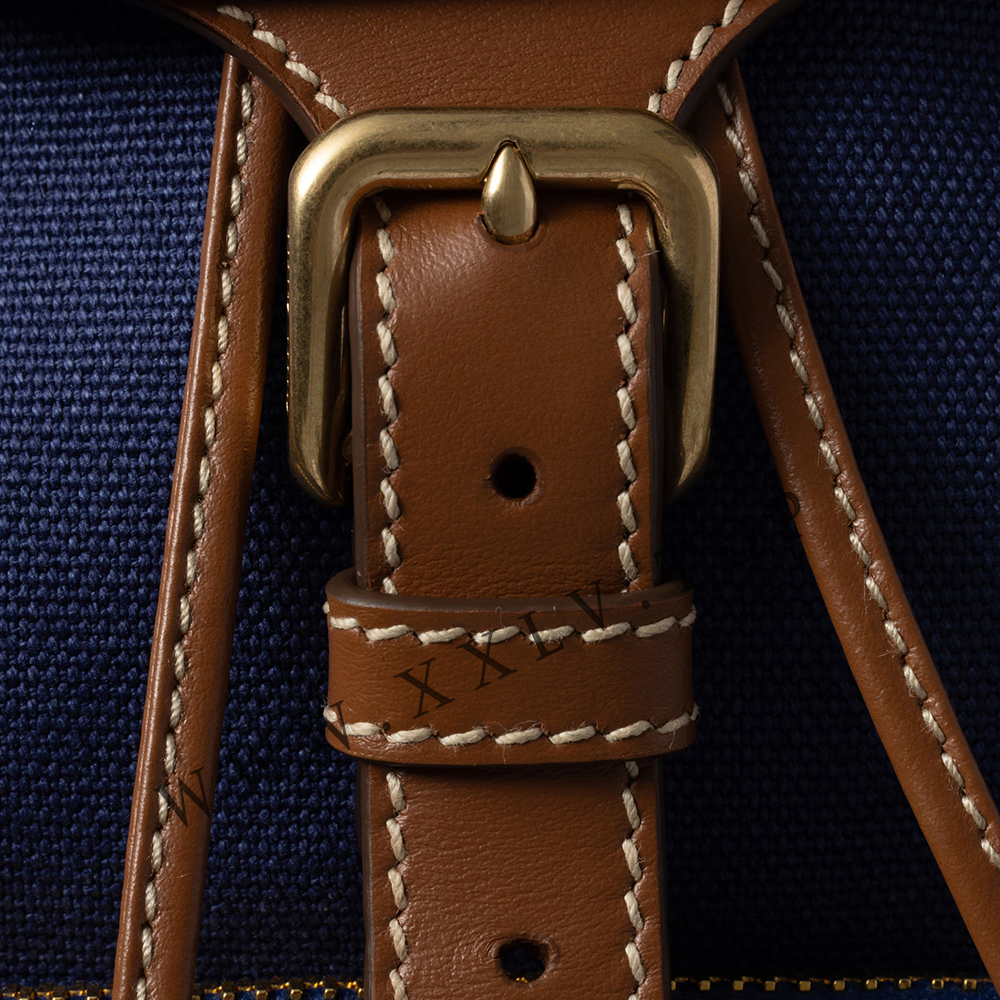 Canvas and leather backpack - Image 4