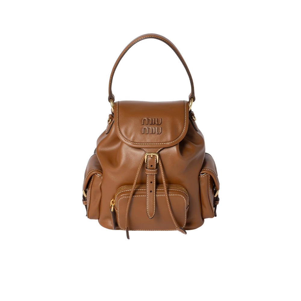 Leather backpack