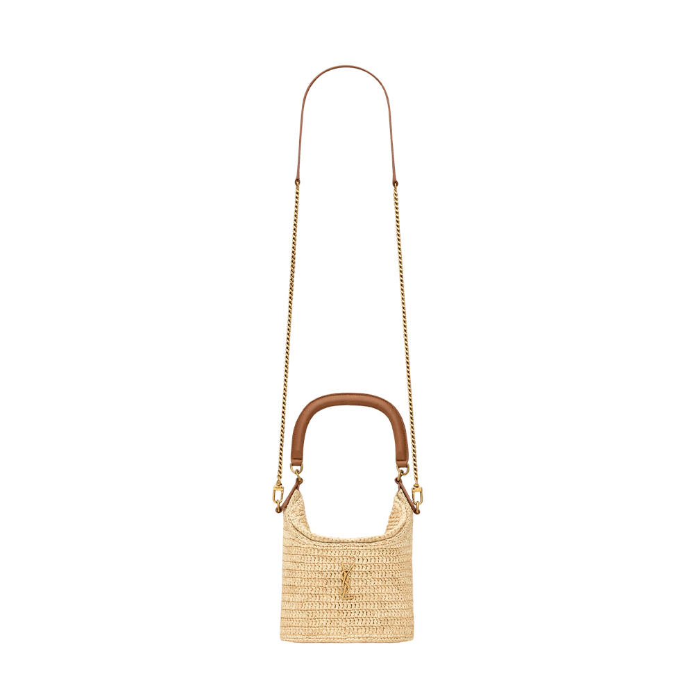 GABY bucket bag in raffia