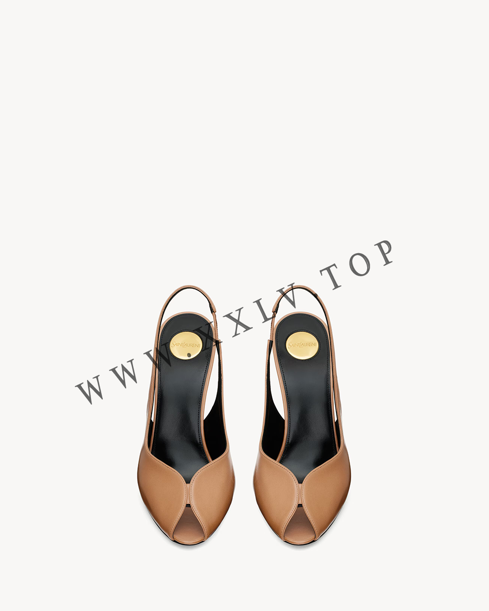 page slingback pumps in smooth leather - Image 4