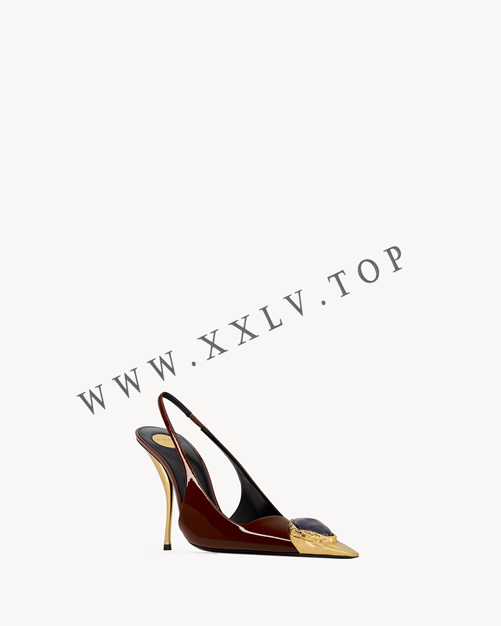 loulou slingback pumps in patent leather - Image 3