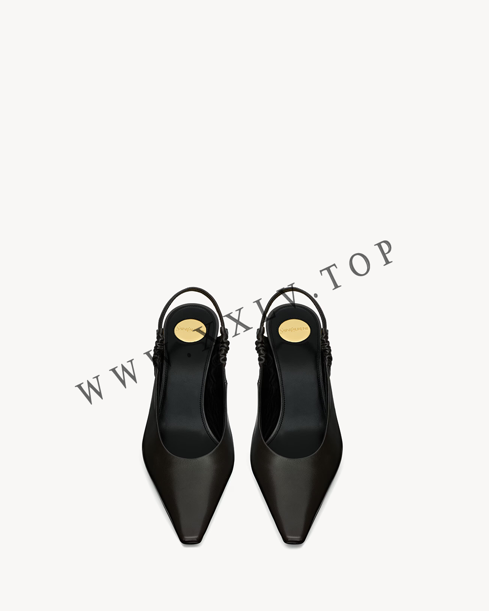 anne-marie slingback pumps in smooth leather - Image 2