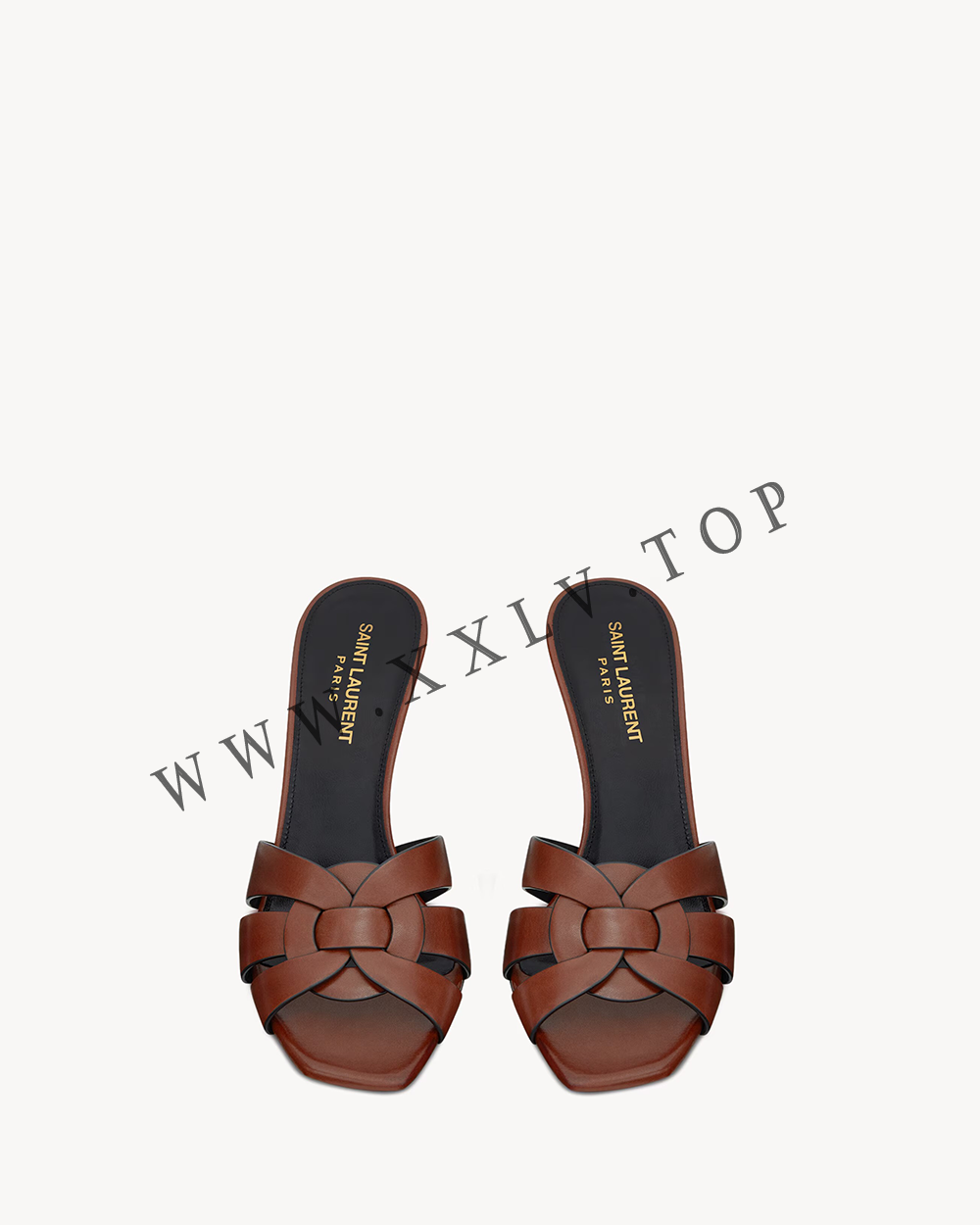 tribute mules in smooth leather - Image 3