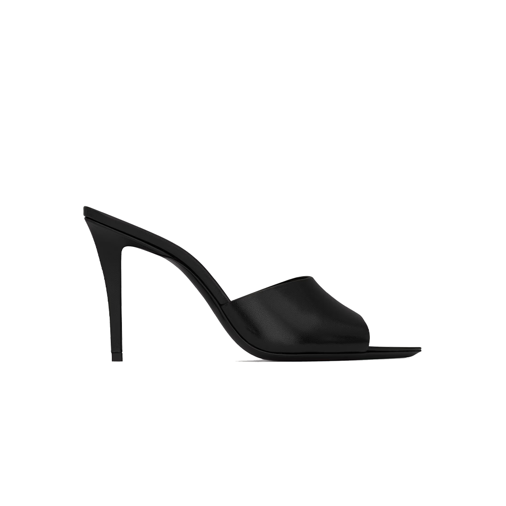 romy mules in smooth leather