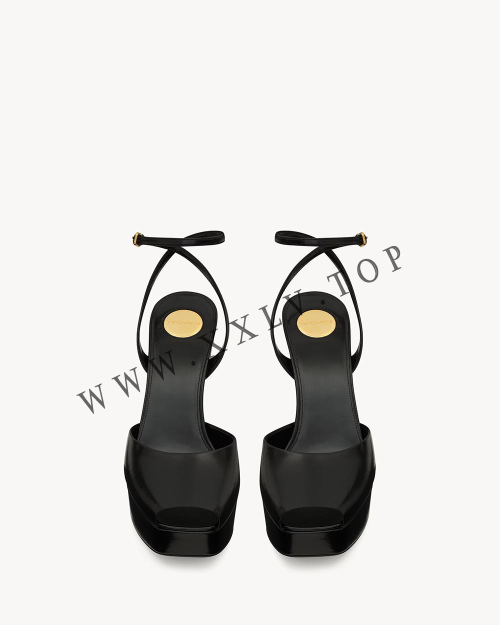 la scandale platform sandals in smooth leather - Image 3