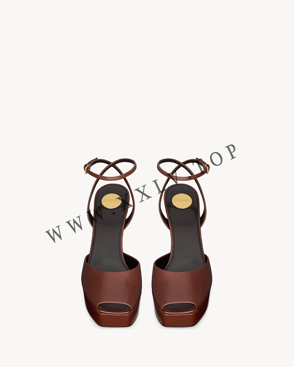 la scandale platform sandals in smooth leather - Image 3