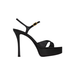 debbie platform sandals in smooth leather