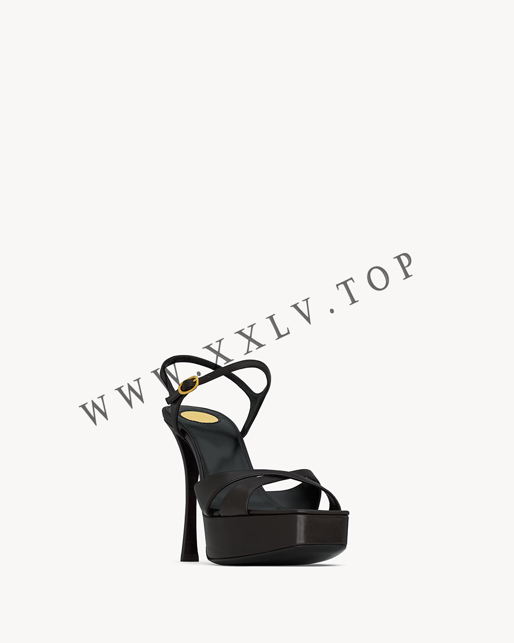 debbie platform sandals in smooth leather - Image 2