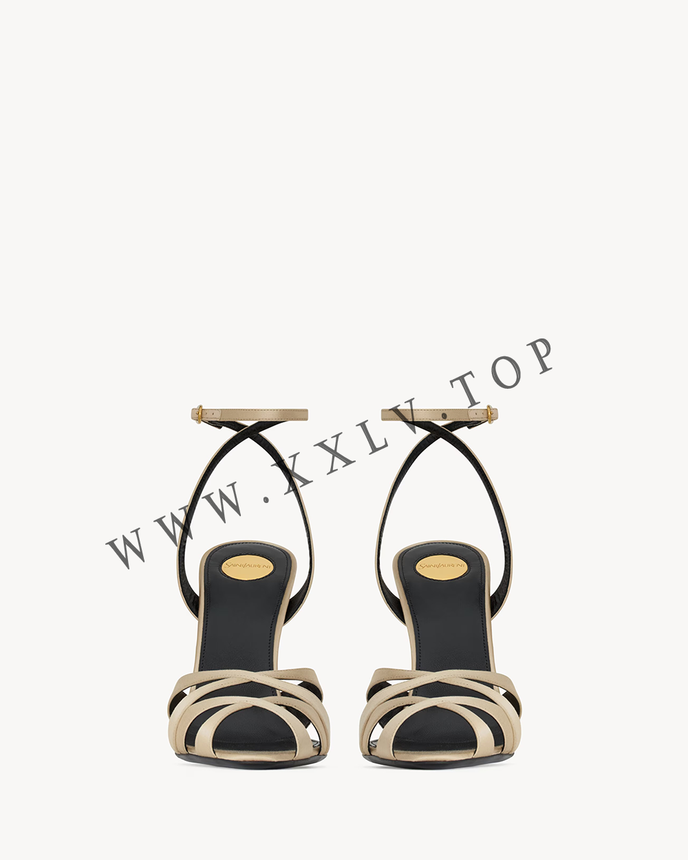 chandelle sandals in satin crepe - Image 3