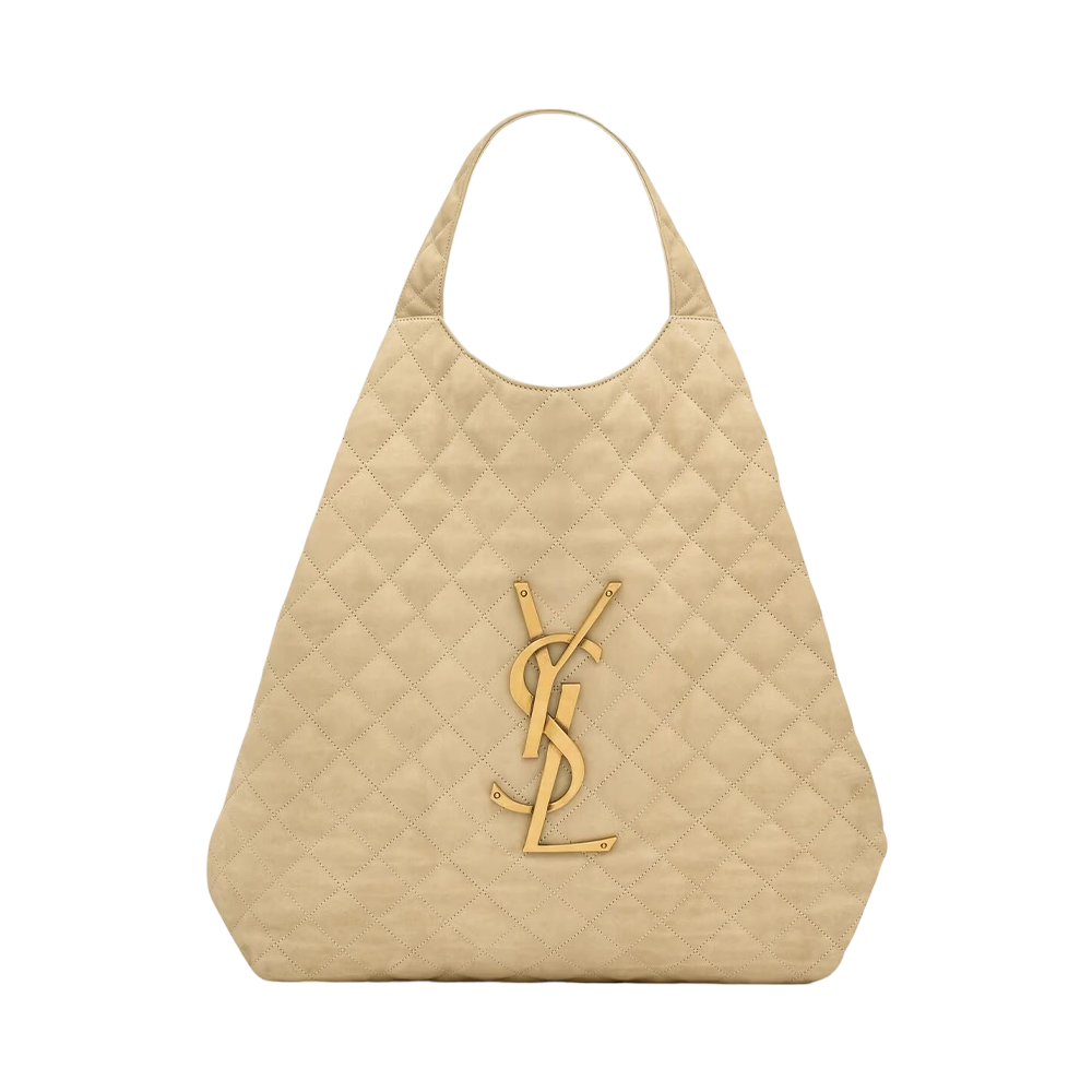 ICARE in quilted nubuck suede