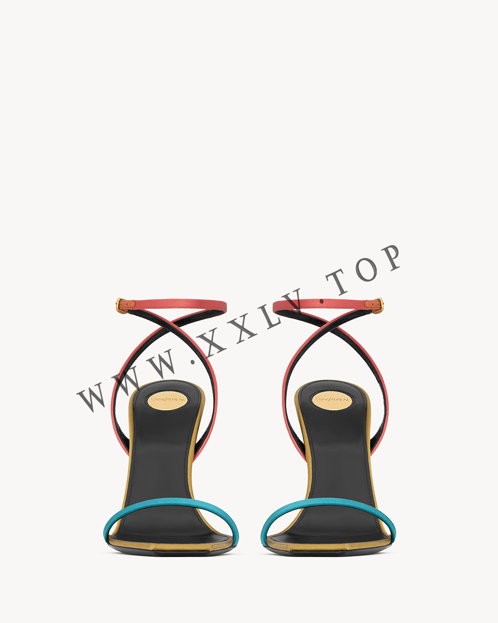 dominique sandals in satin crepe - Image 2