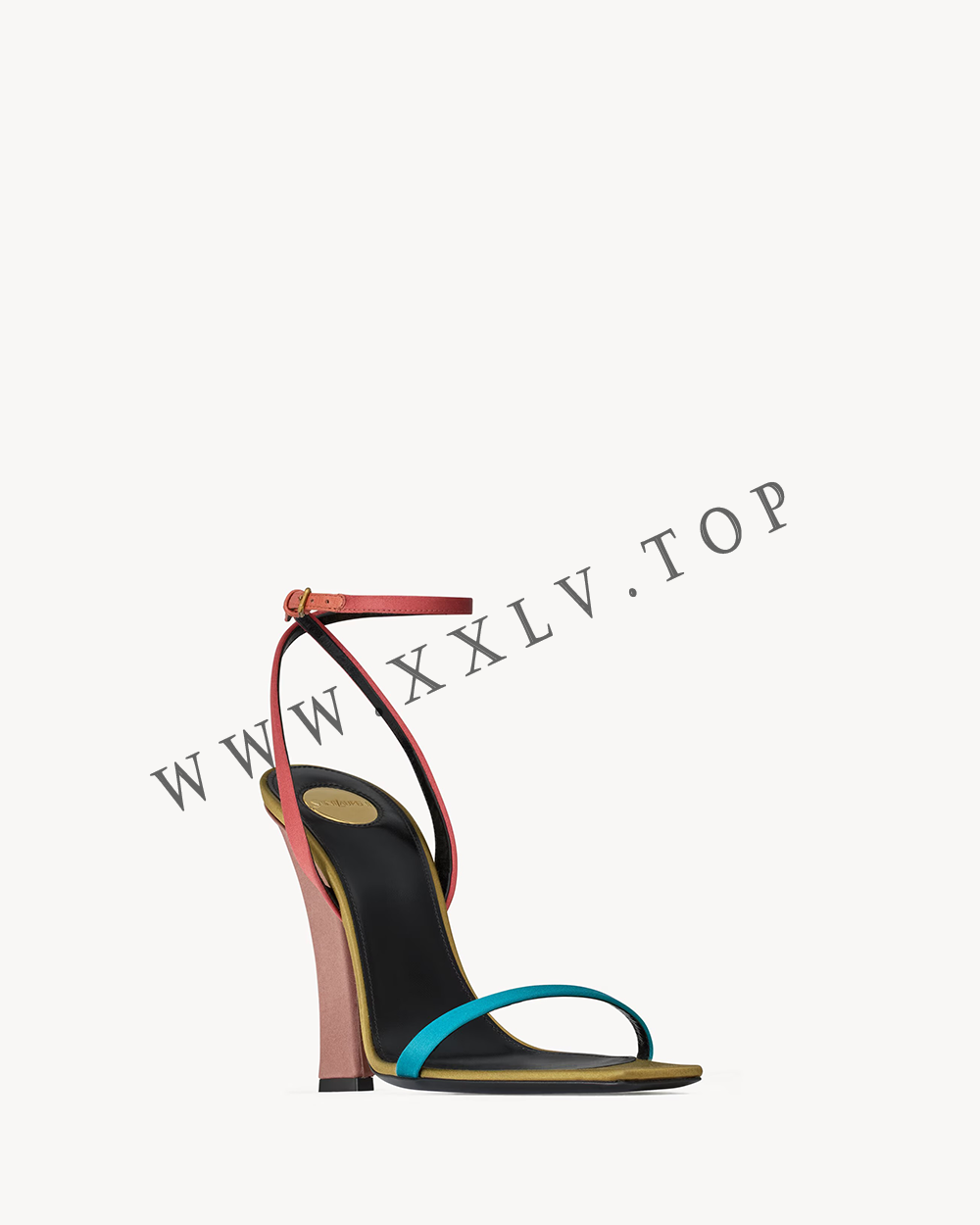dominique sandals in satin crepe - Image 3
