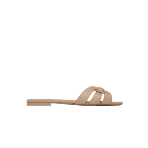 tribute mules in smooth leather
