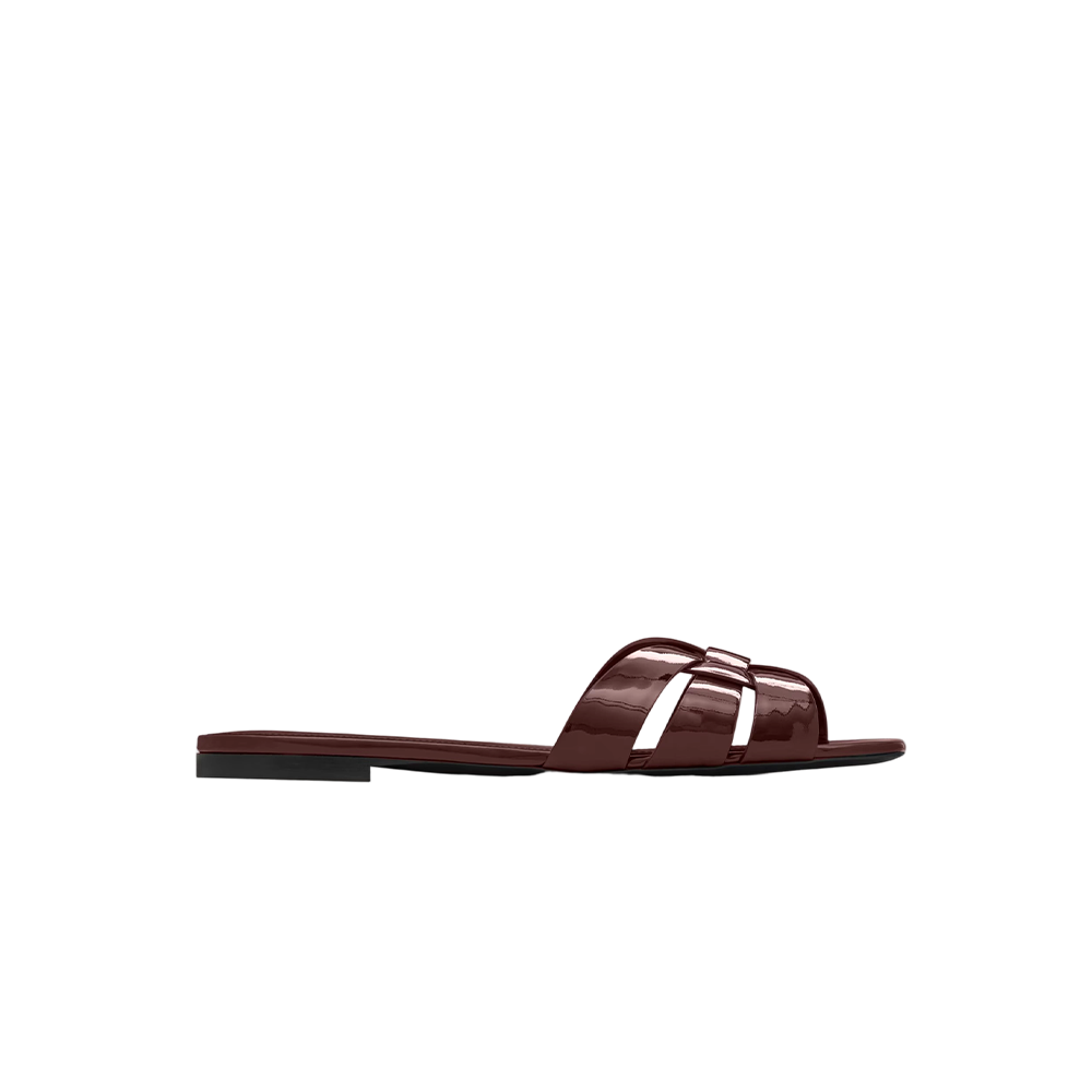tribute mules in patent leather