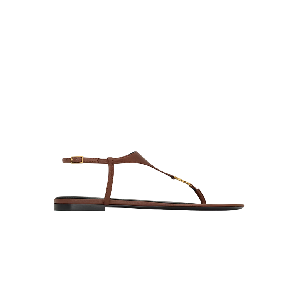 cassandra sandals in smooth leather