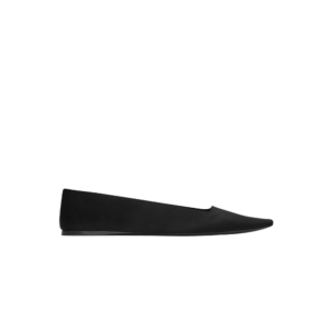 poppy ballerinas in satin crepe