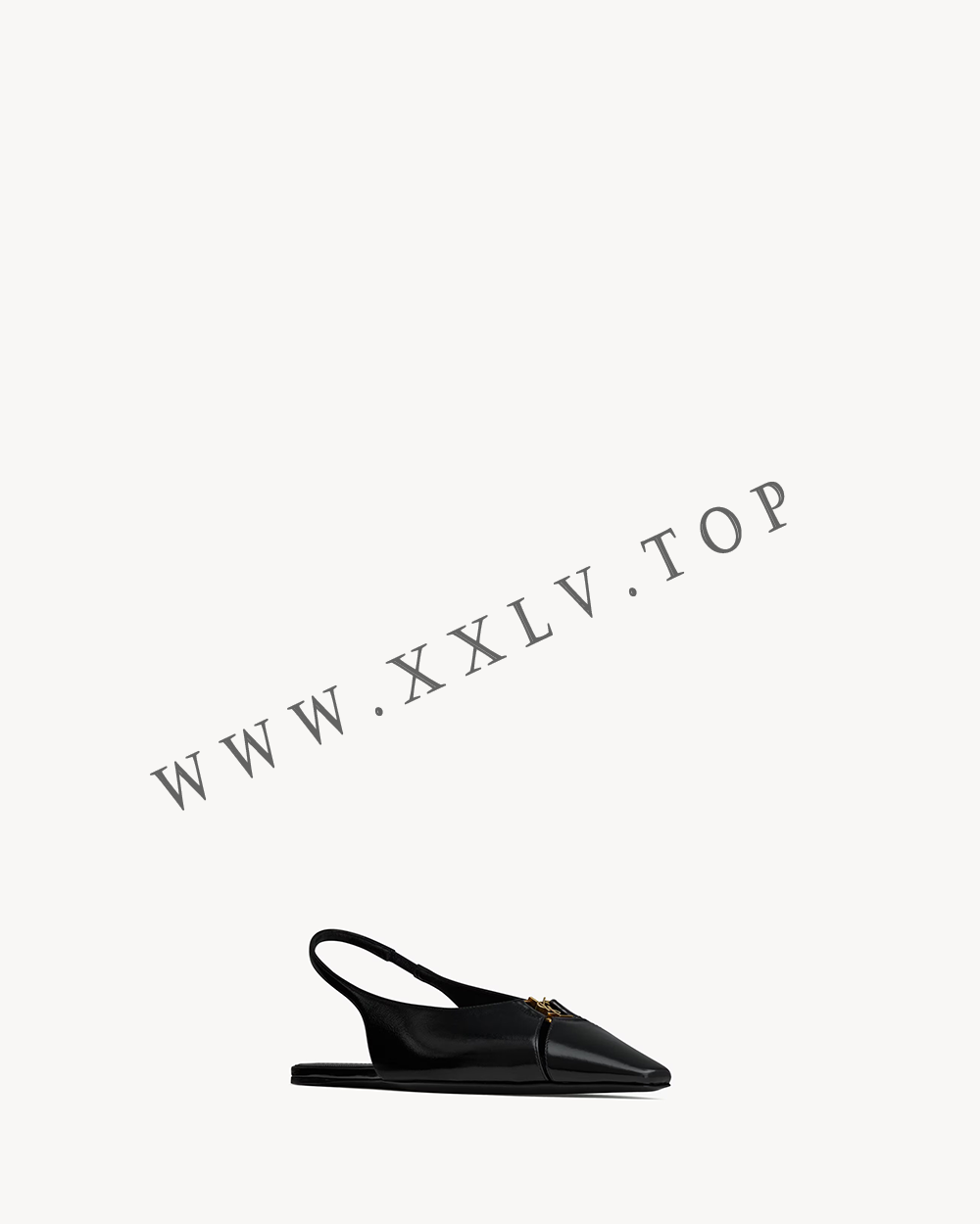 babylone slingback flats in smooth leather - Image 3