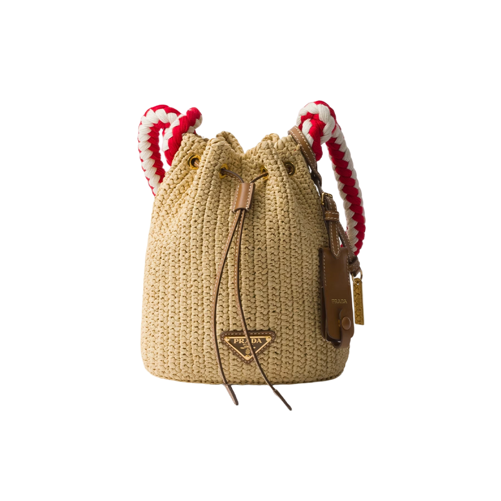 Crochet mini bucket bag
