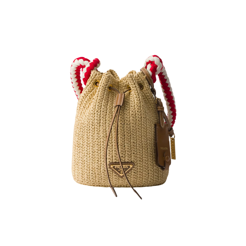 Crochet mini bucket bag