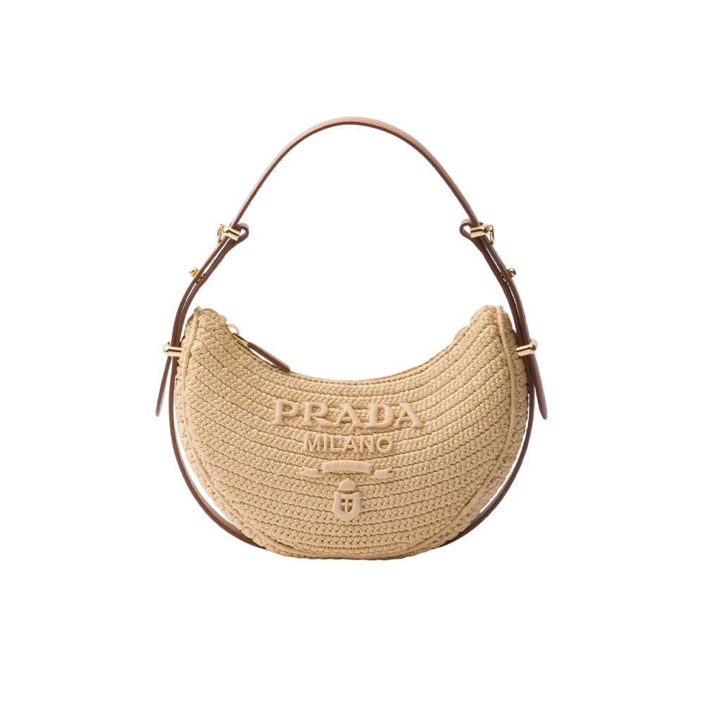 Prada Arqué crochet shoulder bag