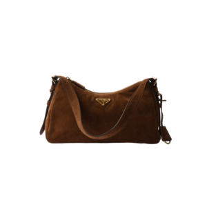 Prada Aimée medium suede shoulder bag