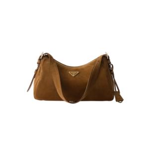 Prada Aimée medium suede shoulder bag