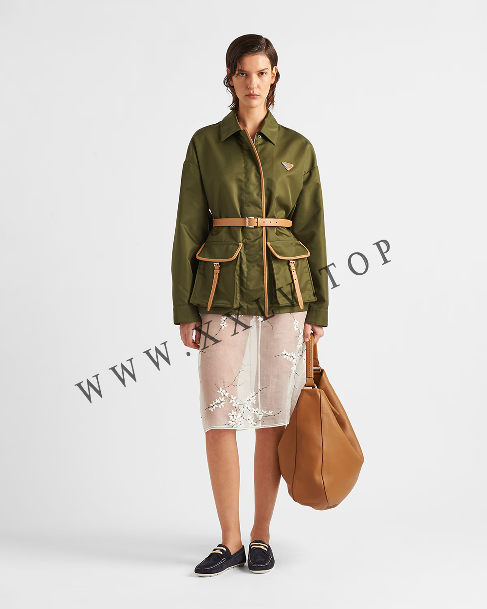 Large leather shoulder bag - Image 2