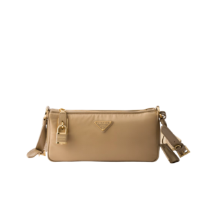Small Re-Nylon and leather shoulder bag