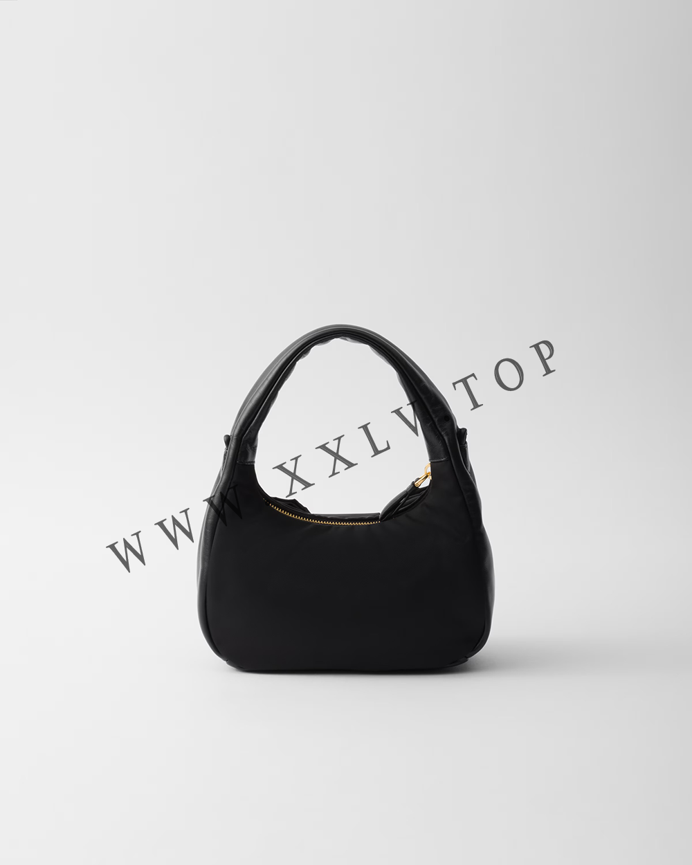 Re-Nylon and nappa leather mini-bag with bow - Image 5